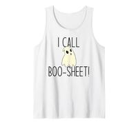I Call Boo-Sheet! Meme Divertido Fantasma Enojado de Halloween Camiseta sin Mangas