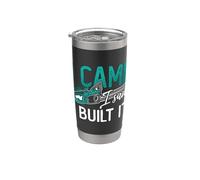 I Came I Saw I Built It Carpintería Carpintería Tallado en madera Vaso térmico de acero inoxidable de doble pared