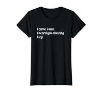 I Came I Saw I Heard You Chewing I Left Camiseta gráfica económica, Mujer, Negro, XS