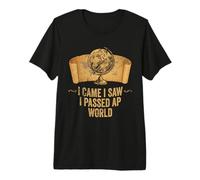 I Came I Saw I Passed Ap Historia Mundial Estudiante Cita Divertida Camiseta Premium