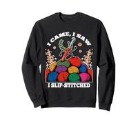 I Came, I Saw I Slip Stitched Sudadera