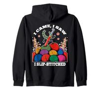 I Came, I Saw I Slip Stitched Sudadera con Capucha
