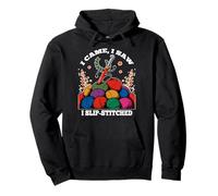 I Came, I Saw I Slip Stitched Sudadera con Capucha