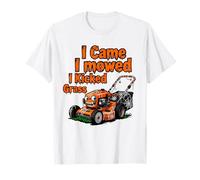I Came I segado I Kicked Grass Party Halloween Cortacésped Camiseta