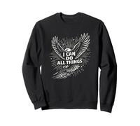 I Can Do All Things Eagle Motivation - Cita inspiradora Sudadera