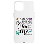 I Can Do All Things Through Christ Sign Philippians 4 13 God Carcasa para iPhone 15 Plus