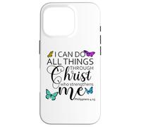 I Can Do All Things Through Christ Sign Philippians 4 13 God Carcasa para iPhone 16 Pro
