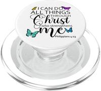 I Can Do All Things Through Christ Sign Philippians 4 13 God PopSockets PopGrip para MagSafe