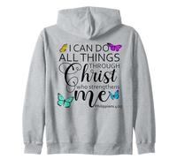 I Can Do All Things Through Christ Sign Philippians 4 13 God Sudadera con Capucha