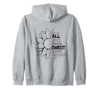 I Can Do All Things Through Christ Sunflower Sudadera con Capucha