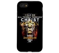 I Can Do All Things Through Christ Verso de la Biblia León de Judá Carcasa para iPhone SE (2020) / 7/8