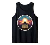 I Can Do All This Through Him Who Gives Me Strength versículo Camiseta sin Mangas