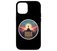 I Can Do All This Through Him Who Gives Me Strength versículo Carcasa para iPhone 12/12 Pro