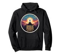 I Can Do All This Through Him Who Gives Me Strength versículo Sudadera con Capucha