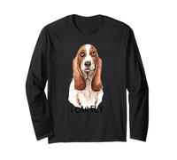 I Can Fly Basset Hound | Divertido amante de los cachorros Hush Manga Larga