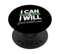 I Can & I Will Beat Linfoma Cancer Warrior Just Watch Me PopSockets PopGrip Adhesivo