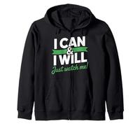 I Can & I Will Beat Linfoma Cancer Warrior Just Watch Me Sudadera con Capucha