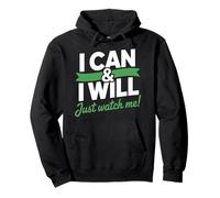 I Can & I Will Beat Linfoma Cancer Warrior Just Watch Me Sudadera con Capucha