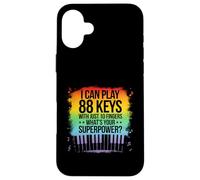 I Can Play 88 Keys Piano Jazz Music Keyboard Player Compositor Carcasa para iPhone 16 Plus