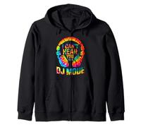 I Can’T Hear You I’M IN DJ Mode Tie-Dye Headphones Graphic Sudadera con Capucha