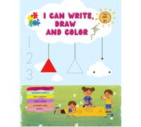 I can write, draw and color.: Color by number, Drawing shapes, Pen control, Early Math, Alphabet and more.