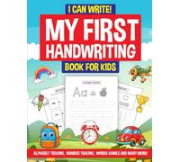 I Can Write My First Handwriting Book | Improve Handwriting | Alphabet Tracing | Number Tracing | Word Games | Learning