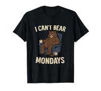 I Cant Bear Mondays Café Grumpy Bear Camiseta