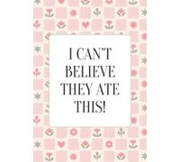 I Can't Believe They Ate This!: Blank Recipe Book | Write in Your Own Recipes | Blank Recipe Book to Write In Your Own Recipes