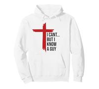 I Can't But I Know Guy Men Jesus Cross Minimalist Christian Sudadera con Capucha