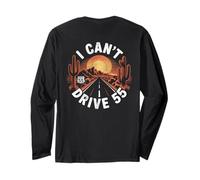 I Can't Drive 55 Funny 55th Birthday Party Fathers Day Jokes Manga Larga