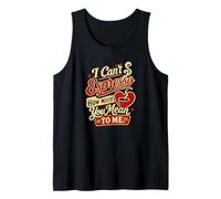 I Can't Espresso Cuánto Significas Juego de Palabras de café Camiseta sin Mangas