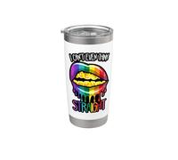 I Can't Even Think Straight LGBTQI Fun Hombres Mujeres Niño Niña Vaso térmico de acero inoxidable de doble pared