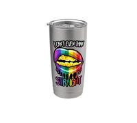I Can't Even Think Straight LGBTQI Fun Hombres Mujeres Niño Niña Vaso térmico de acero inoxidable de doble pared