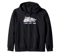 I Can't Exist Today Sad Unicorn Sarcasmo Cute Art EduEly Sudadera con Capucha