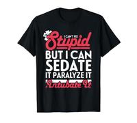 I Can't Fix Stupid But I Can Sedate It Paralyze It & Camiseta gráfica económica, Hombre, Negro, XL