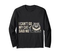 I Can't Go My Cat Said No Pet Lover Animal Excuse |- Manga Larga