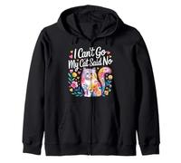 I Can't Go My Cat Said No Pet Lover Animal Excuse |- Sudadera con Capucha