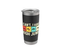 I Can't I Have High Salto Retro Vault Atleta Salto Alto Vaso térmico de acero inoxidable de doble pared