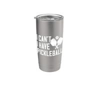 I Cant I Have Pickleball Paddle For Pickle Ball Pickleball Vaso térmico de acero inoxidable de doble pared