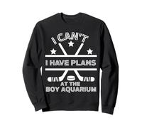I Can't I Have Plans at The Boy Aquarium Funny Hockey Saying Sudadera