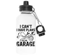 I Cant I Have Plans In The Garage Blanco Botella De Agua Aluminio Para Exteriores Pollutant Free White Water Bottle Aluminium For Outdoors