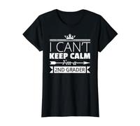 I Can't Keep Calm I'm a 2nd Grader Fun Primer Día de Grado 2 Camiseta gráfica económica, Mujer, Negro, S