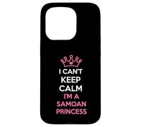 i Can't Keep Calm I'm a Samoan Princess Cute Carcasa para iPhone 15 Pro