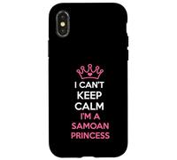 i Can't Keep Calm I'm a Samoan Princess Cute Carcasa para iPhone X/XS