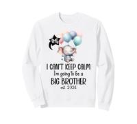 I Can't Keep Calm I'm Going to Be a Big Brother 2026 Big Bro Sudadera