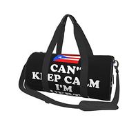 I Can't Keep Calm I'm Puerto Rican Travel Duffel Bag Large Sports Gym Bag Multifunción Overnight Bag para Hombres y Mujeres