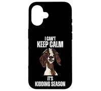 I Can't Keep Calm It's Kidding Season, Divertido espectáculo Boer Goat Carcasa para iPhone 16