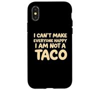 I Cant Make Everyone Happy Im Not A Taco Funny Foodie Tees Carcasa para iPhone X/XS