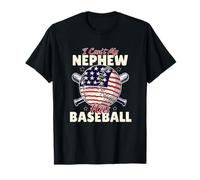 I Can't My Nephew Has Baseball Game Family Matching Camiseta