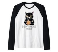 I Can't People Today Camiseta Manga Raglan